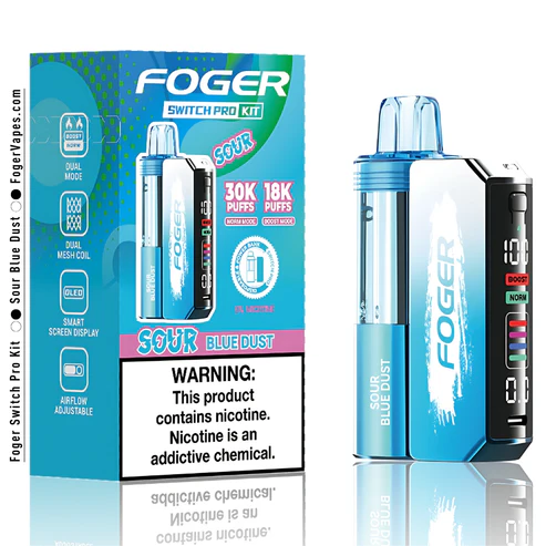 sour blue dust foger switch pro kit 30k puffs sour blue dust foger switch pro kit 30k puffs